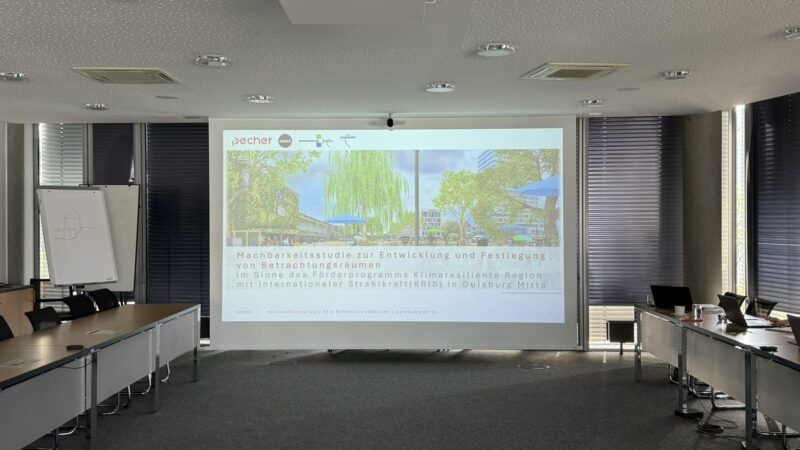KRiS-Machbarkeitsstudien in Duisburg