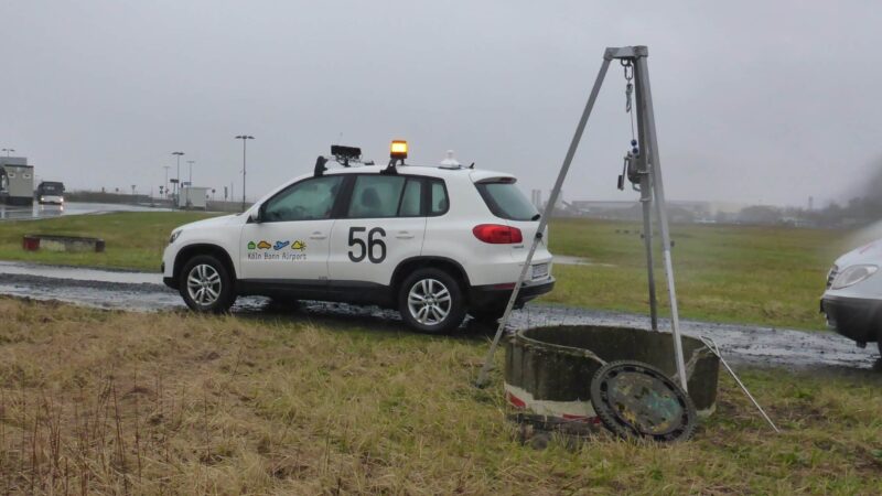 Abflussmessungen am Flughafen Köln-Bonn