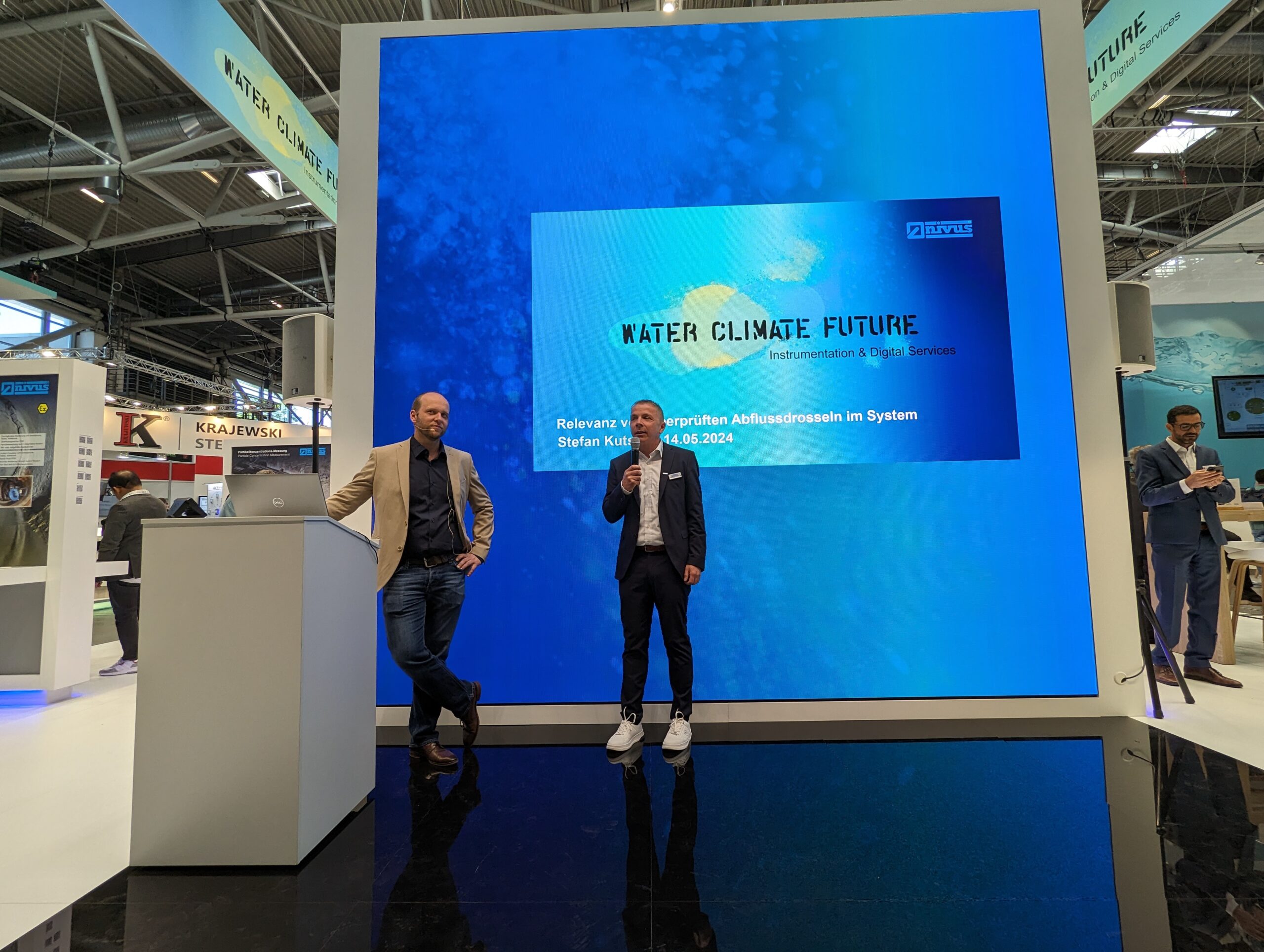 Vortrag während der IFAT zum Thema Drosselkalibrierung Vortrag während der IFAT zum Thema Drosselkalibrierung